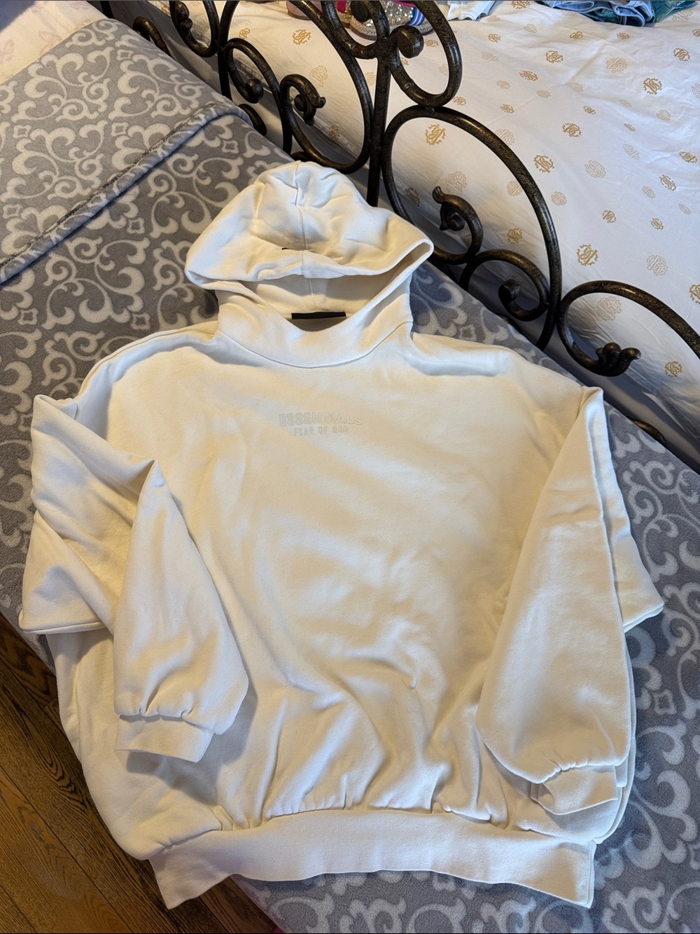 Essentials Men's Off-White Pullover Hoodie